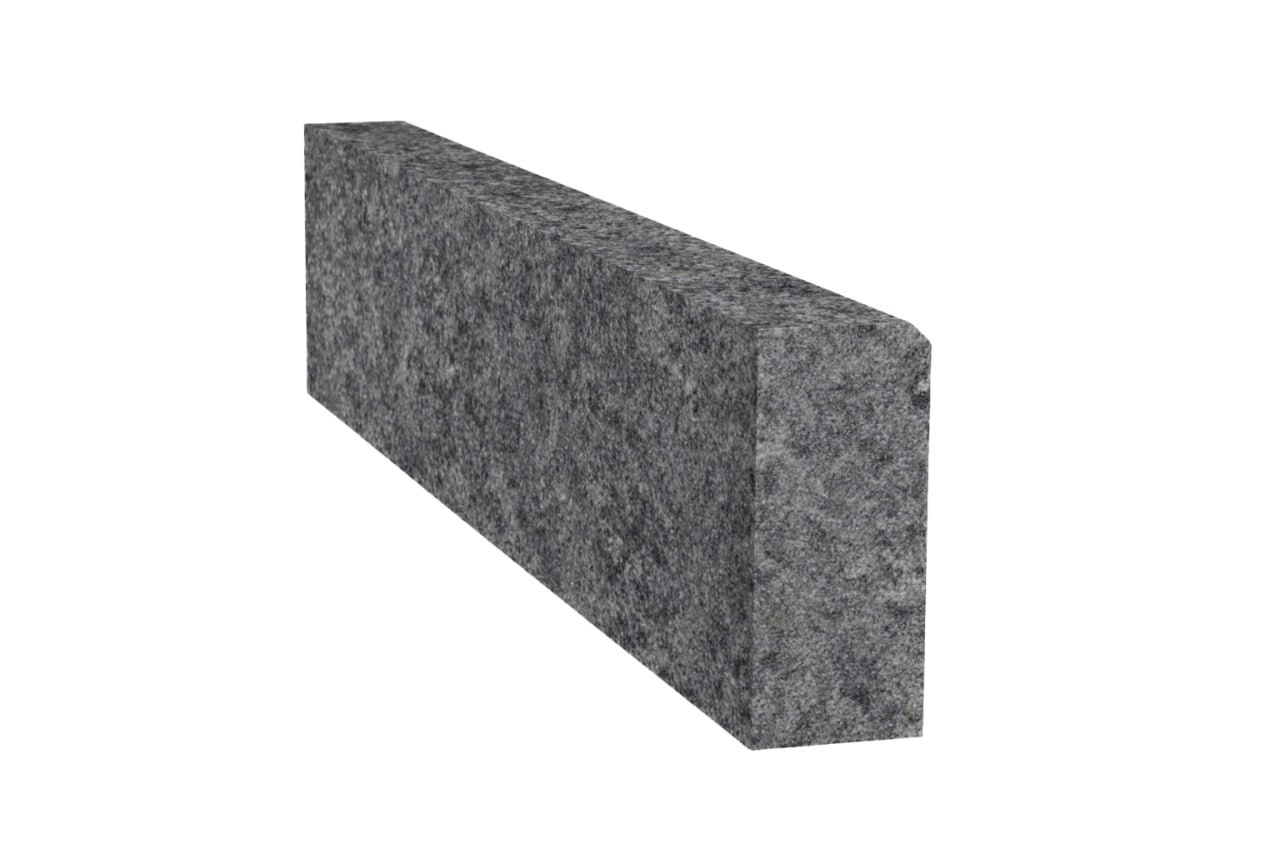 Бордюр гранітний з лабрадориту  Lх200х80 мм   (L=700-1500 мм)